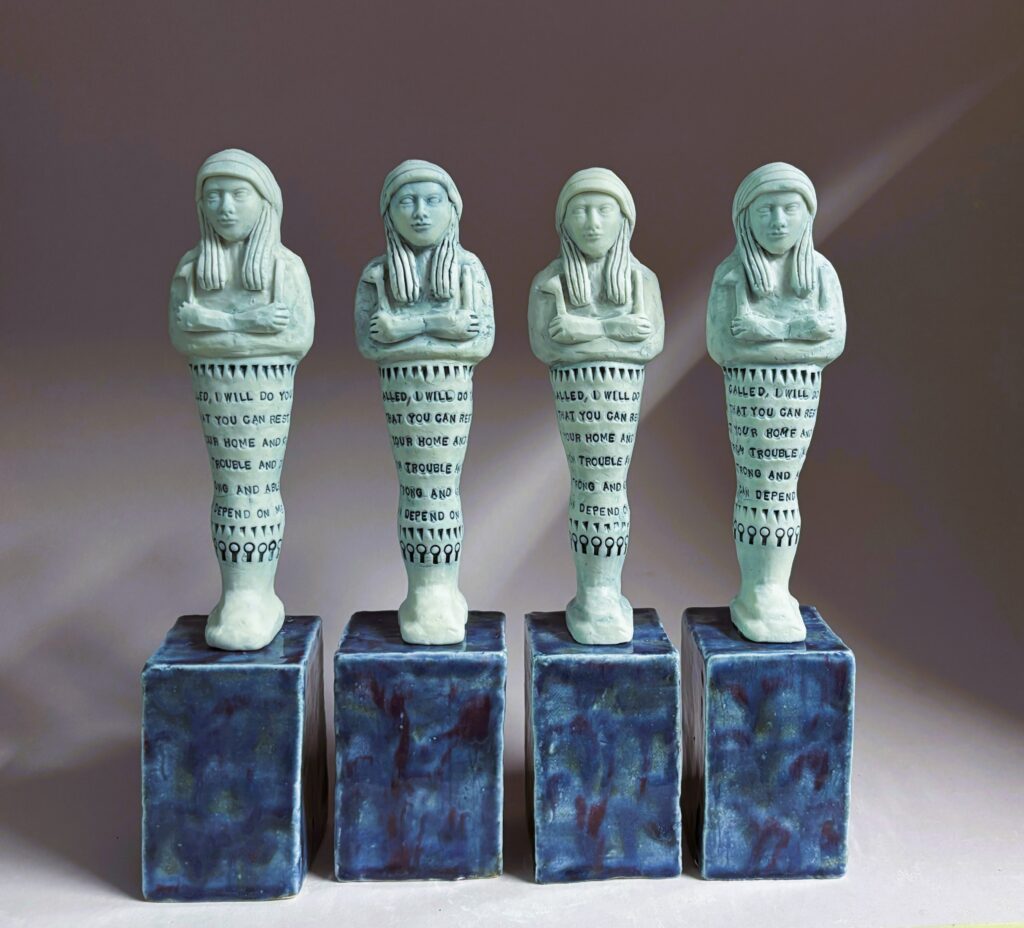 Blue Shawabtis background